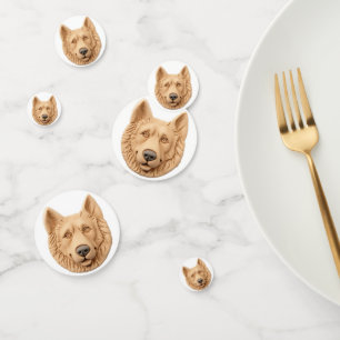 Belgischer Schäferhund 3D Inspiriert Konfetti