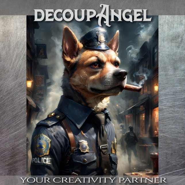 Belgischer Schäferhund - Decoupage - Seidenpapier (Von Creator hochgeladen)
