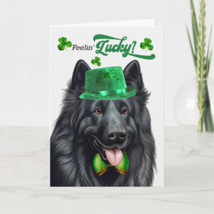 Belgischer Schäferhund Glücklicher St. Patrick's D Feiertagskarte