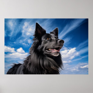 Belgischer Schäferhund Groenendael Poster