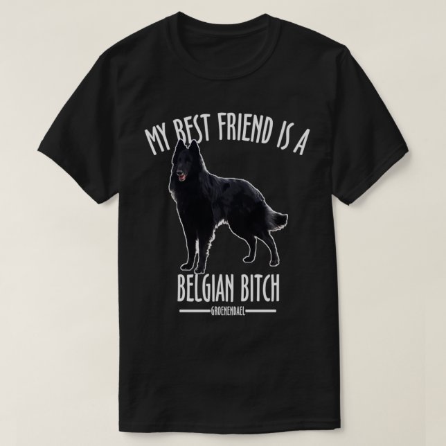 Belgischer Schäferhund Groenendael T-Shirt (Design vorne)