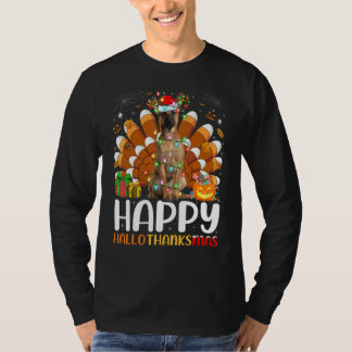 Belgischer Schäferhund Halloween Weihnachten Hallo T-Shirt