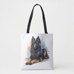 Belgischer Schäferhund im Wasserfarb-Stil