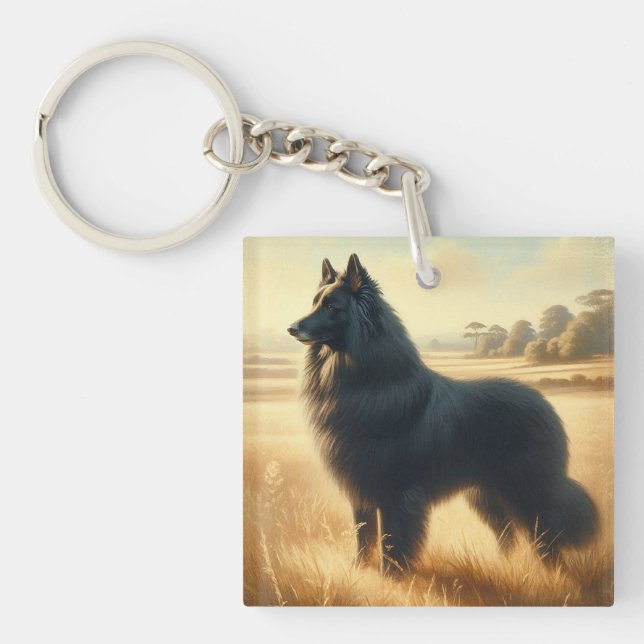 Belgischer Schäferhund Schlüsselanhänger (Vorderseite)