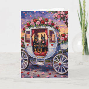 Belgischer Schäferhund Valentinstag Karte