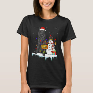 Belgischer Schäferhund Weihnachts-Schneemann Xmas- T-Shirt
