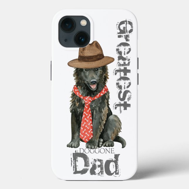 Belgischer Sheepdog-Vater Case-Mate iPhone Hülle (Rückseite)
