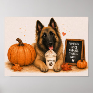 Belgischer Tervueren lädt zum Kürbisgewürz-Herbst Poster