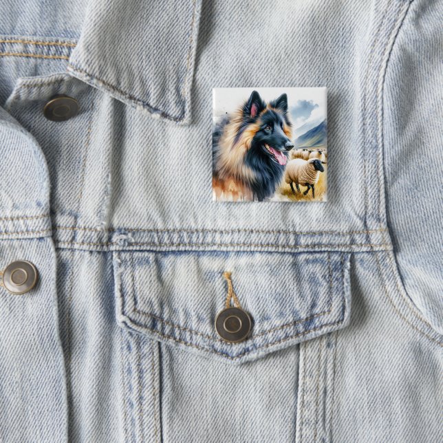 Belgischer Tervuren Button (Beispiel)