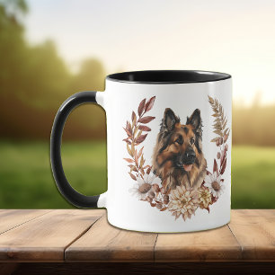 Belgischer Tervuren Dog Herbstkranz Tasse