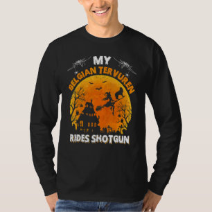 Belgischer Tervuren fährt Schrotflinte Belgischer  T-Shirt