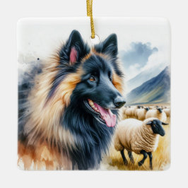 Belgischer Tervuren Keramikornament