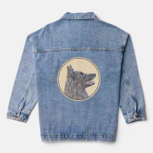 Belgischer Tervuren-Malerei - Süße originelle Hund Jeansjacke
