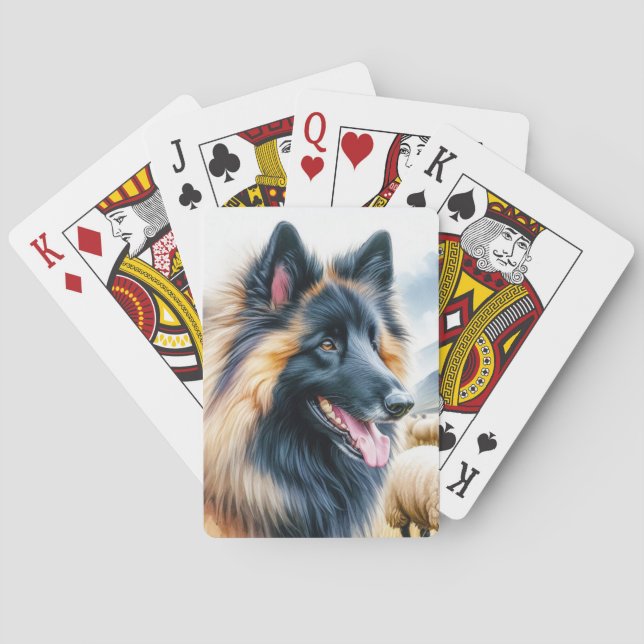 Belgischer Tervuren Spielkarten (Rückseite)