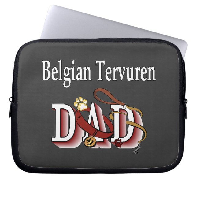 Belgischer Tervuren-Vater Laptopschutzhülle (Vorderseite)