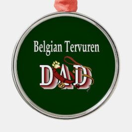 Belgischer Tervuren-Vater Ornament Aus Metall