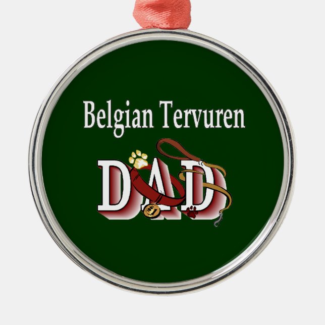 Belgischer Tervuren-Vater Ornament Aus Metall (Vorne)