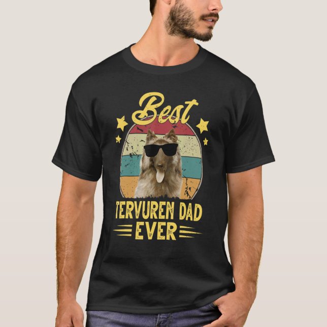 Belgischer Tervuren Vater Vintage Sonnenbrille Bel T-Shirt (Vorderseite)