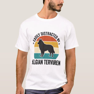 Belgischer Tervuren Vintage-Hundefreund-Shirt-Desi T-Shirt