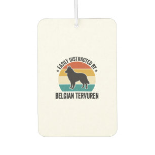 Belgischer Tervuren Vintage Hundeliebhaber-Shirt-D Autolufterfrischer
