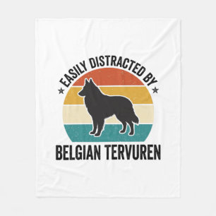 Belgischer Tervuren Vintage Hundeliebhaber-Shirt-D Fleecedecke