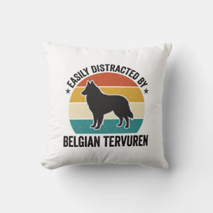 Belgischer Tervuren Vintage Hundeliebhaber-Shirt-D Kissen
