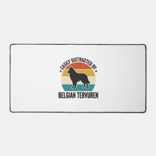 Belgischer Tervuren Vintage Hundeliebhaber-Shirt-D Schreibtischunterlage