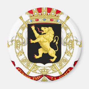 Belgisches Emblem - Wappen Belgiens Magnet