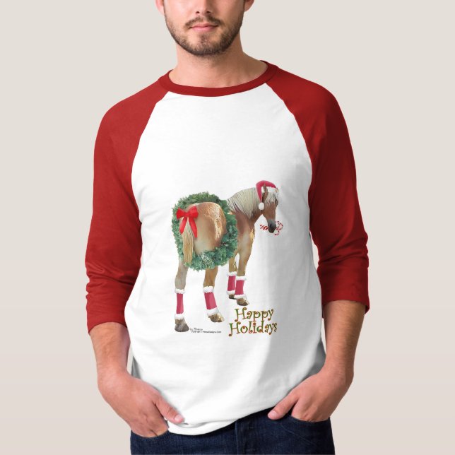 Belgisches Entwurfs-PferdeweihnachtsShirt T-Shirt (Vorderseite)