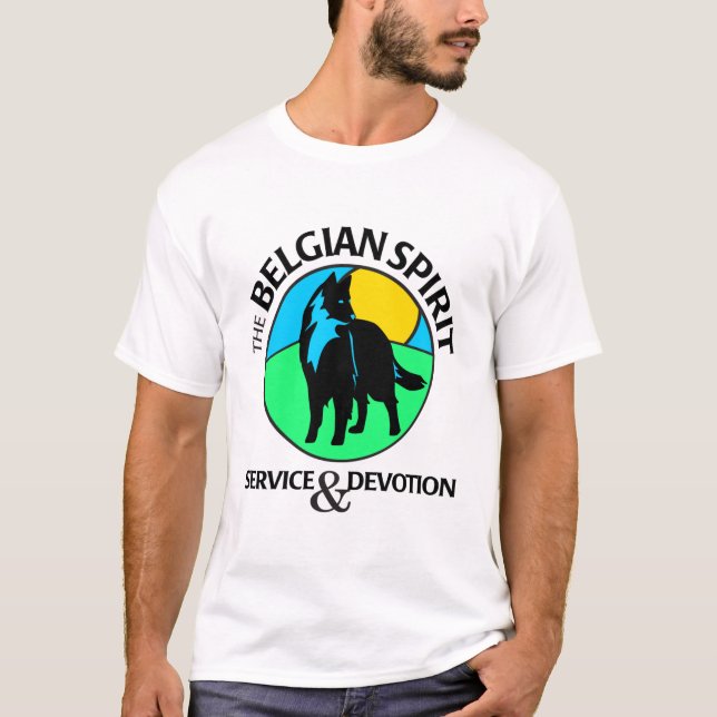 Belgisches Geist-Symbol T-Shirt (Vorderseite)