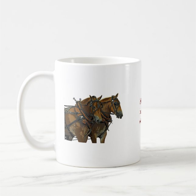 Belgisches Kaltblut-Team-Kaffeetasse Kaffeetasse (Links)