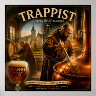 Belgisches Klosterbrauerei-Erbe-Poster Poster