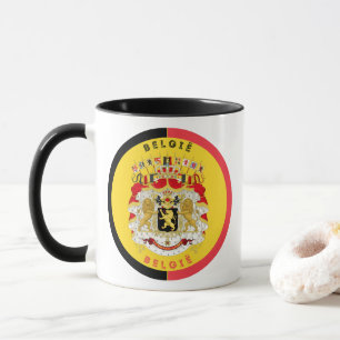 Belgisches Kulturerbe-Emblem Tasse