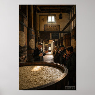 Belgisches Lambic-Brauhaus-Atmosphäre-Plakat Poster