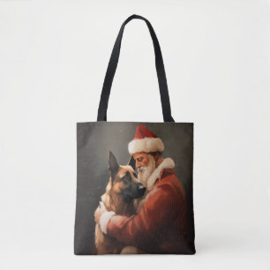 Belgisches Malinoi mit Weihnachtsfeiertag