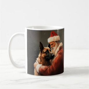 Belgisches Malinoi mit Weihnachtsfeiertag Kaffeetasse