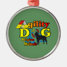 Belgisches Malinois-Agility Ornament Aus Metall