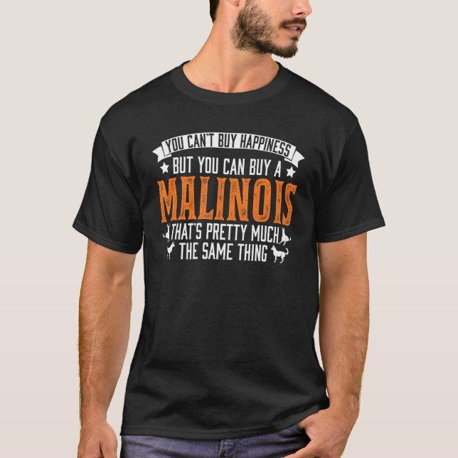 Belgisches Malinois-Glück T-Shirt (Vorderseite)