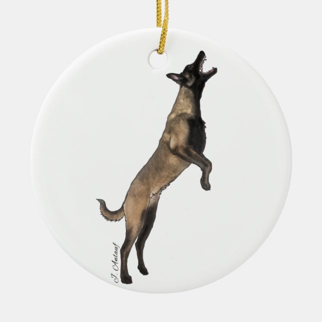 Belgisches Malinois Ornament (Vorne)