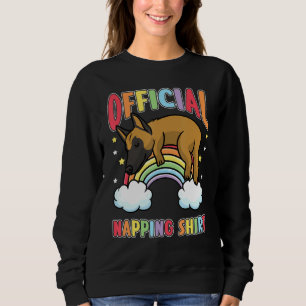 Belgisches Malinois Rainbow Pajamas Dog Sleep Shir Sweatshirt