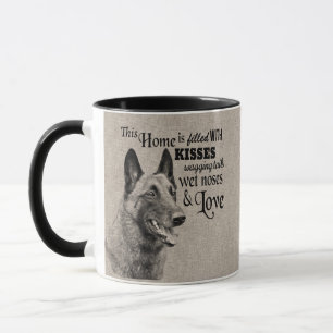 Belgisches Malinois Vintages Porträt niedliches Z Tasse