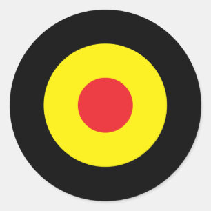 Belgisches Mod-runder Aufkleber