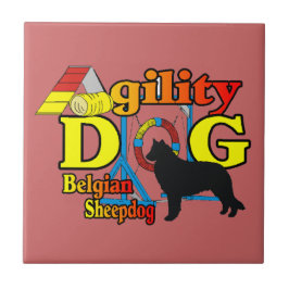 Belgisches Sheepdog Agility Fliese