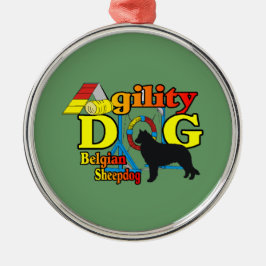 Belgisches Sheepdog Agility Ornament Aus Metall
