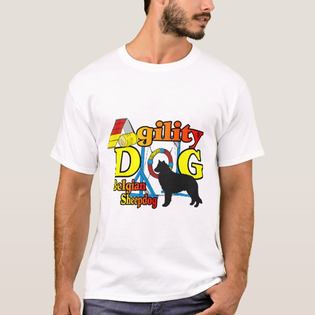 Belgisches Sheepdog Agility Shirts Geschenke (Vorderseite)