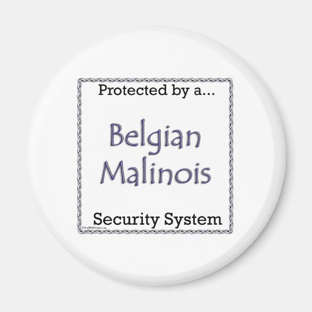 Belgisches Sicherheitssystem Malinois - Magnet (Vorne)