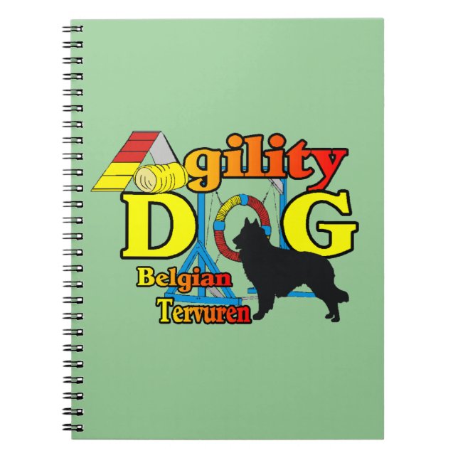 Belgisches Tervuren-Agility Notizblock (Vorderseite)