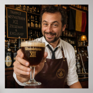 Belgisches Trappisten-Alehouse-Willkommensposter Poster