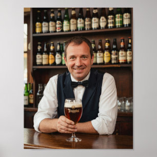 Belgisches Trappisten-Taverne Willkommensposter Poster