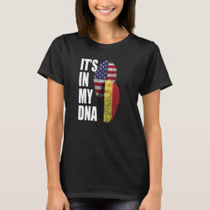 belgisches und amerikanisches Misch-DNA-Flag Herit T-Shirt